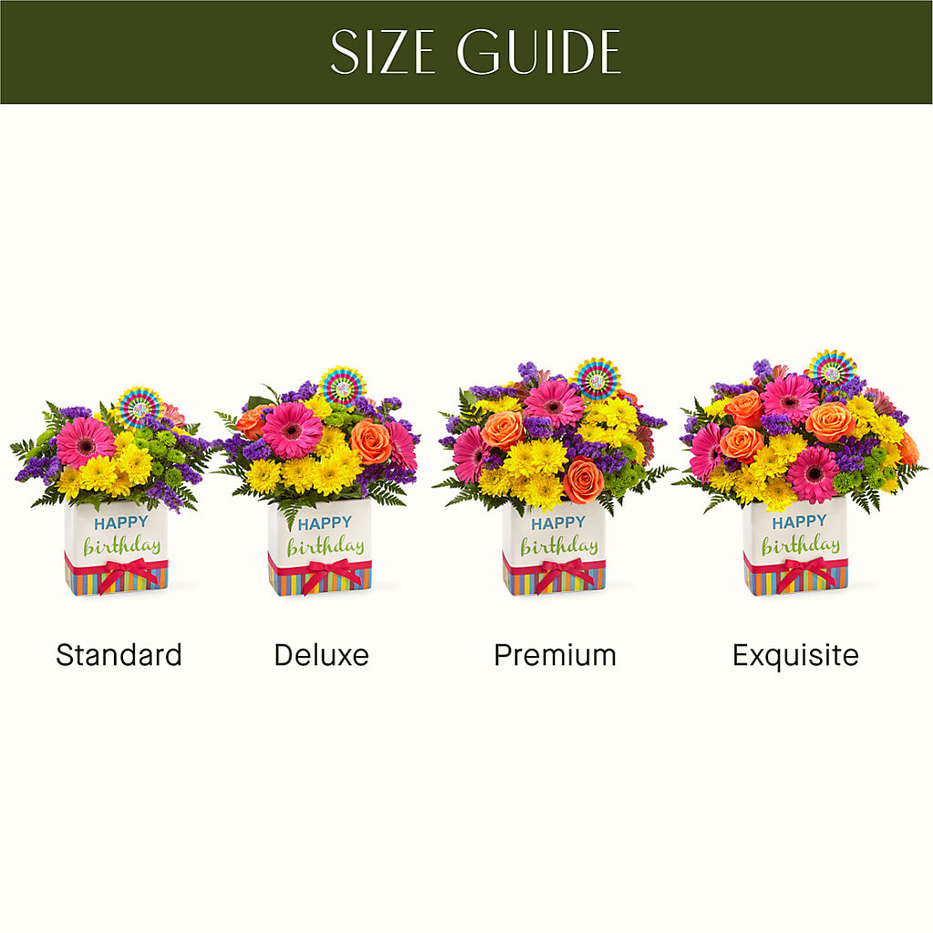 Birthday Brights Bouquet –  Abell Flower Shop, Abernathy TX