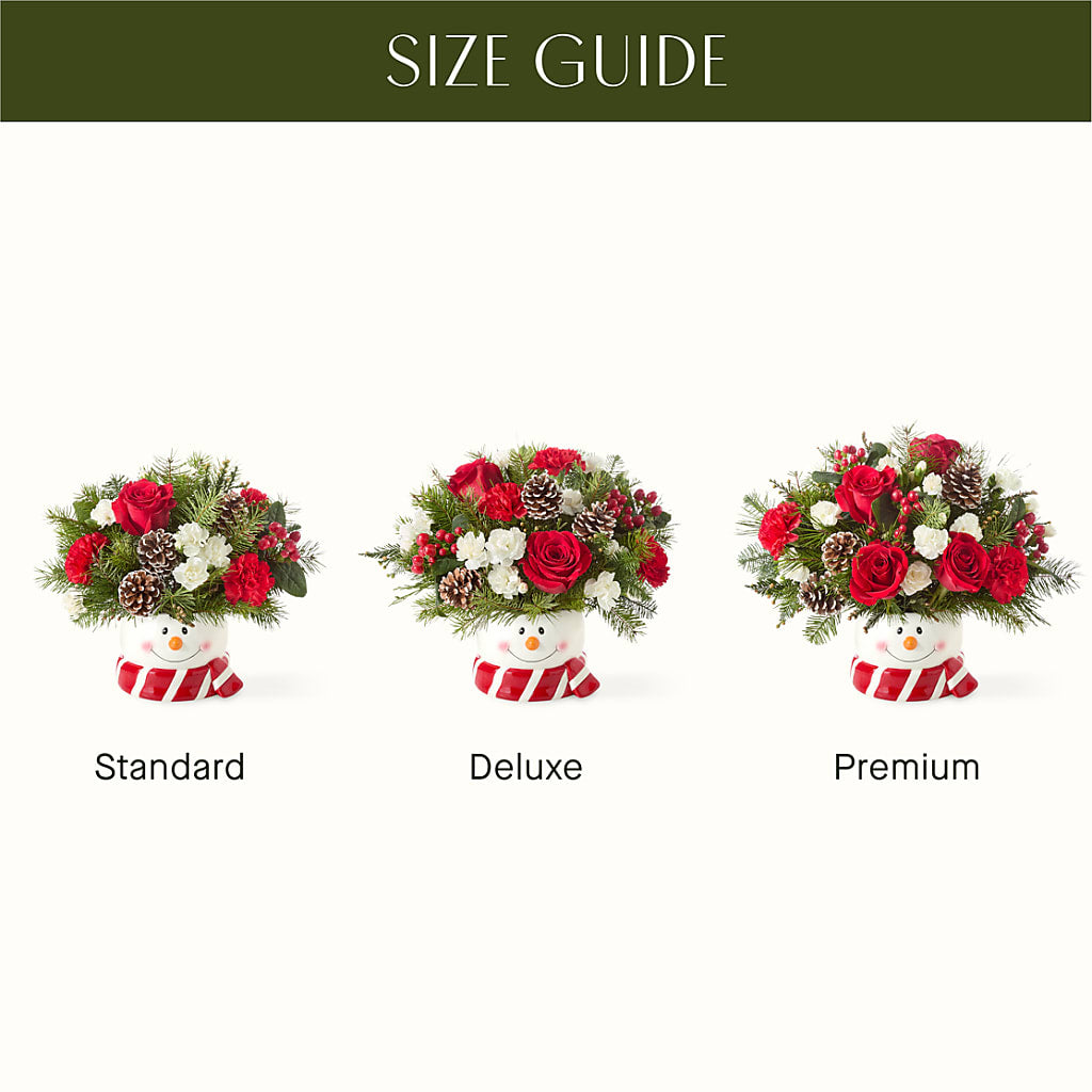 Jolly Snowman Bouquet –  Abell Flower Shop, Abernathy TX