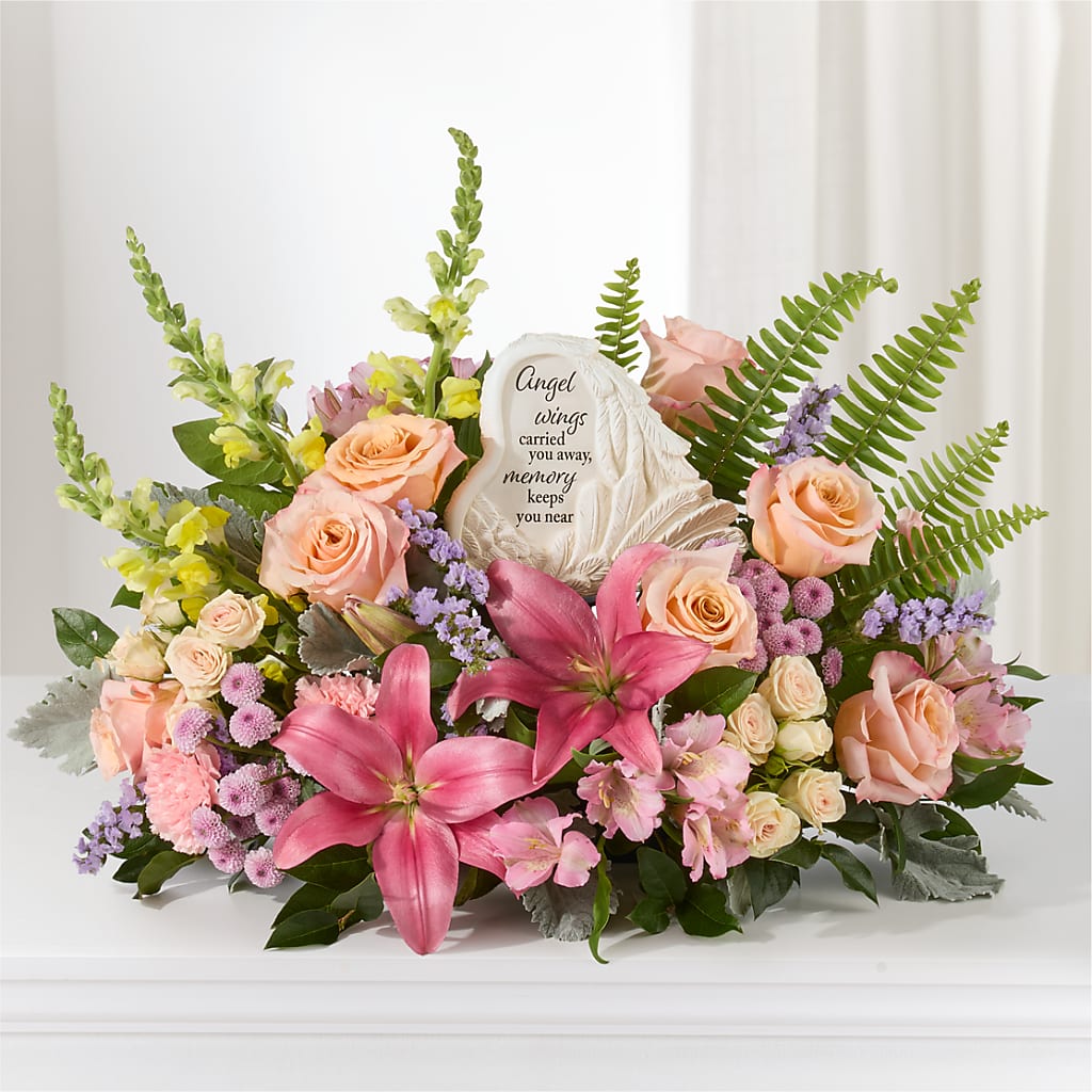 Gentle Light Arrangement –  Abell Flower Shop, Abernathy TX