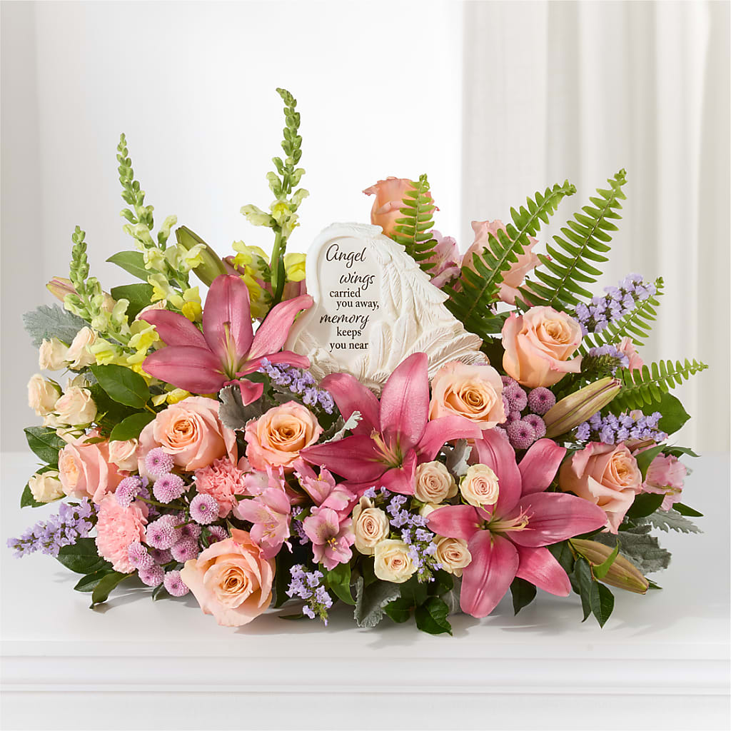 Gentle Light Arrangement –  Abell Flower Shop, Abernathy TX