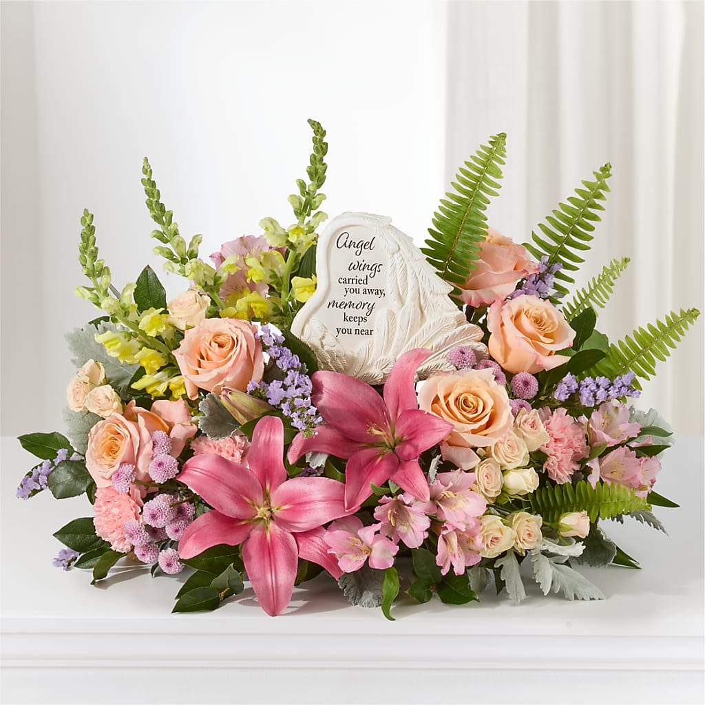 Gentle Light Arrangement –  Abell Flower Shop, Abernathy TX