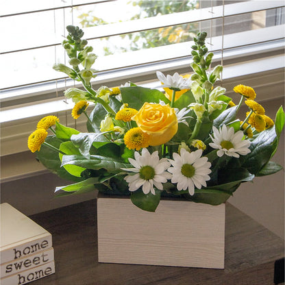 Sun Salutation Box Bouquet –  Abell Flower Shop, Abernathy TX