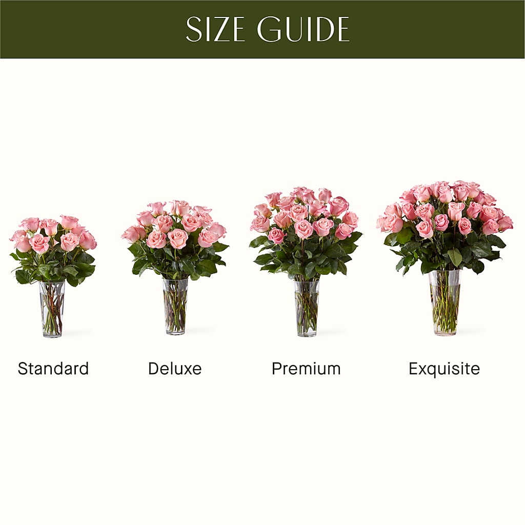 Long Stem Pink Rose Bouquet –  Abell Flower Shop, Abernathy TX