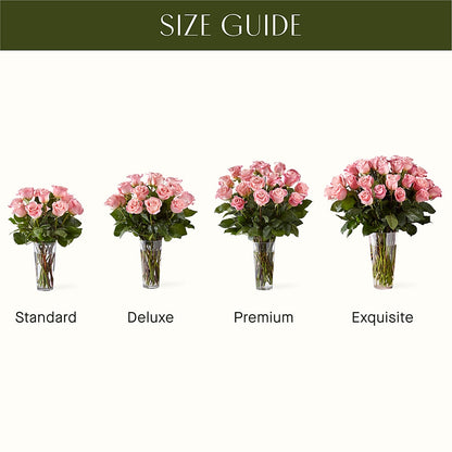 Long Stem Pink Rose Bouquet –  Abell Flower Shop, Abernathy TX