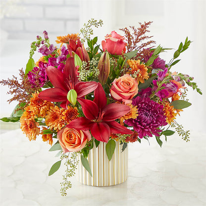 Burgundy Landscape Bouquet –  Abell Flower Shop, Abernathy TX
