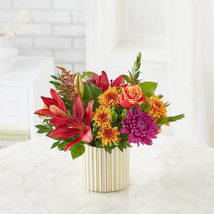 Burgundy Landscape Bouquet –  Abell Flower Shop, Abernathy TX