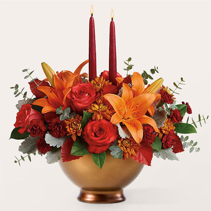 Fruits of Fall Centerpiece –  Abell Flower Shop, Abernathy TX