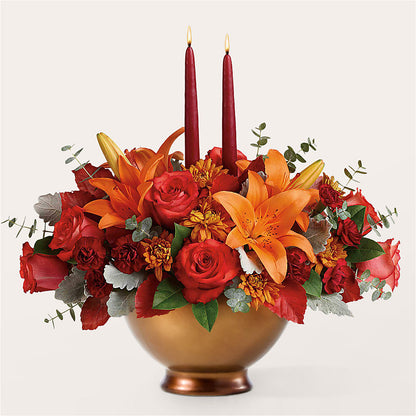 Fruits of Fall Centerpiece –  Abell Flower Shop, Abernathy TX