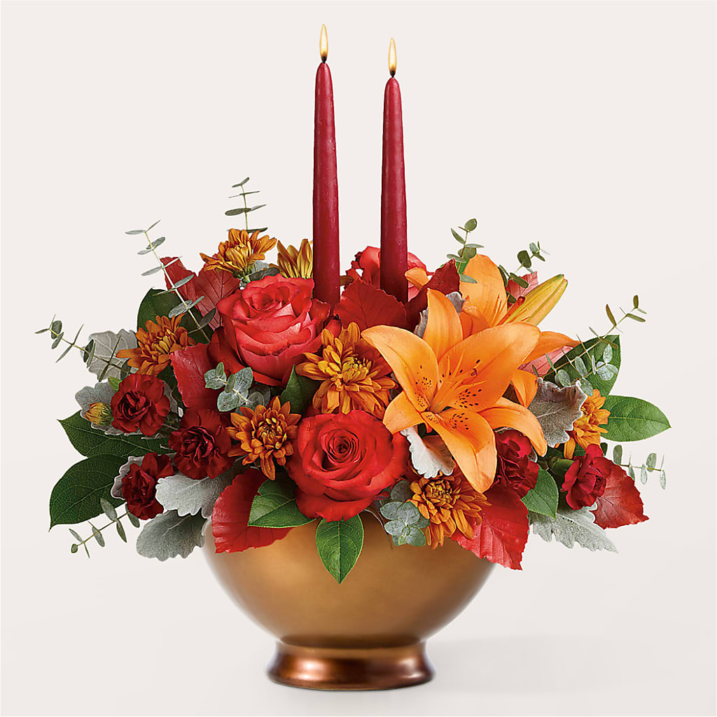 Fruits of Fall Centerpiece –  Abell Flower Shop, Abernathy TX