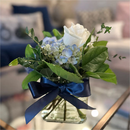 Sky Blue Delight Bouquet –  Abell Flower Shop, Abernathy TX