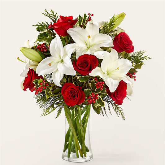 Sparkling Snowflakes Bouquet –  Abell Flower Shop, Abernathy TX