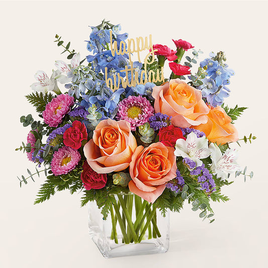 Birthday Bash Bouquet –  Abell Flower Shop, Abernathy TX