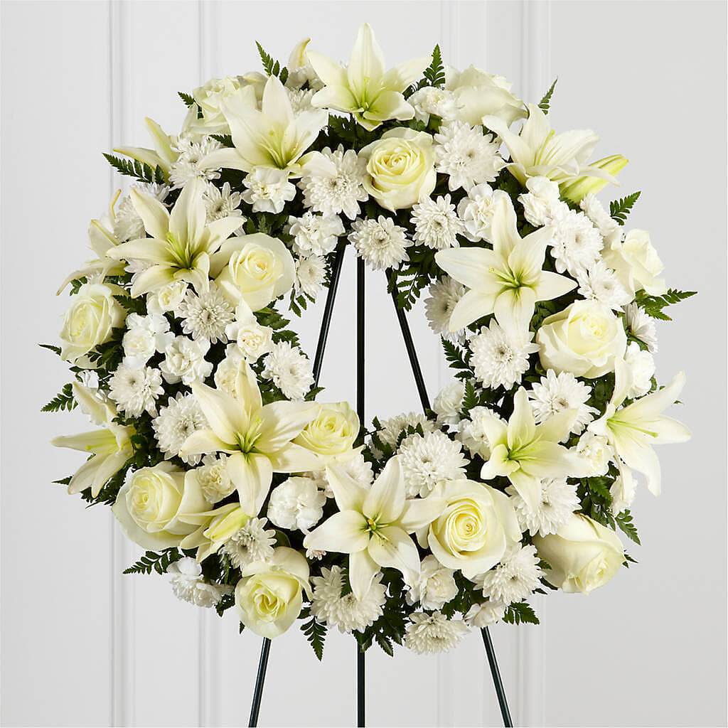 Treasured Tribute Wreath –  Abell Flower Shop, Abernathy TX