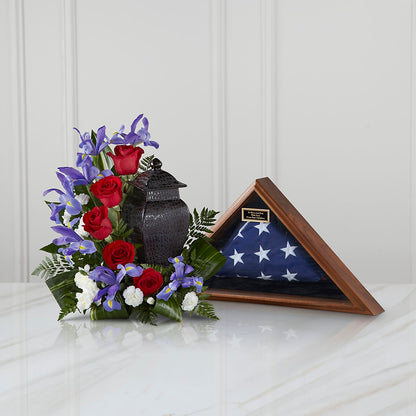 Patriotic Tribute Arrangement –  Abell Flower Shop, Abernathy TX