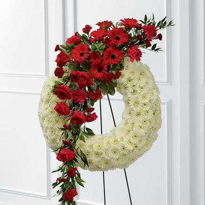 Graceful Tribute Wreath –  Abell Flower Shop, Abernathy TX
