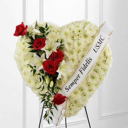 Heartfelt Hero Standing Heart –  Abell Flower Shop, Abernathy TX