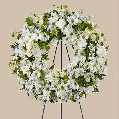 Faithful Wishes Wreath –  Abell Flower Shop, Abernathy TX
