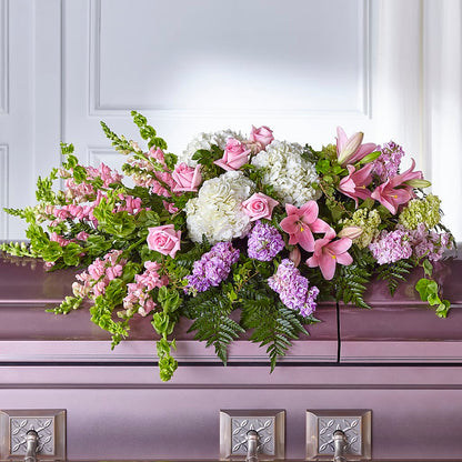 Life's Gratitude Casket Spray –  Abell Flower Shop, Abernathy TX