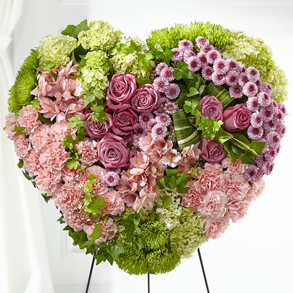 Heartwarming Standing Heart –  Abell Flower Shop, Abernathy TX