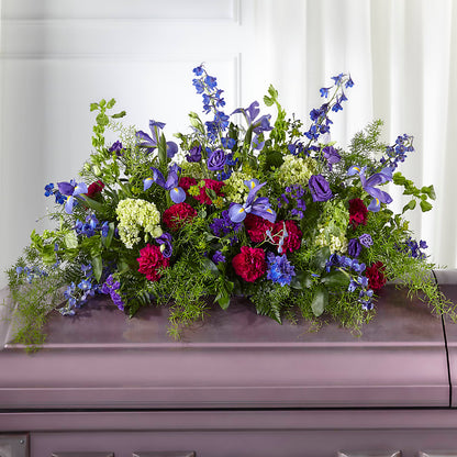 Always Treasured Casket Spray –  Abell Flower Shop, Abernathy TX
