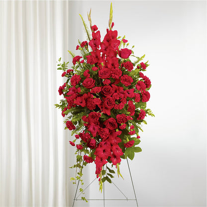 From the Heart Standing Spray –  Abell Flower Shop, Abernathy TX