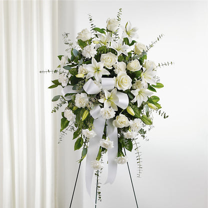With Care Standing Spray –  Abell Flower Shop, Abernathy TX