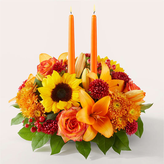 Grateful Centerpiece –  Abell Flower Shop, Abernathy TX