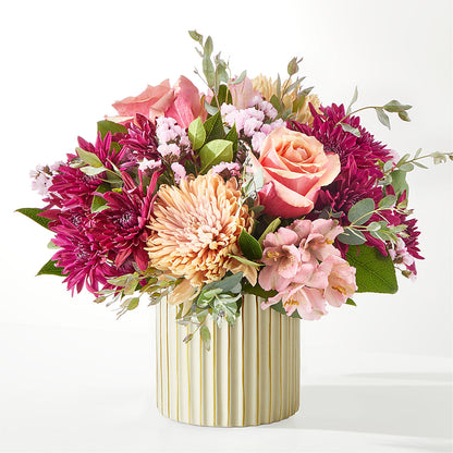 Berry Cobbler Bouquet with Ivory Vase –  Abell Flower Shop, Abernathy TX