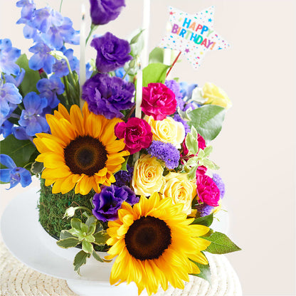 Star of the Day Floral Cake –  Abell Flower Shop, Abernathy TX