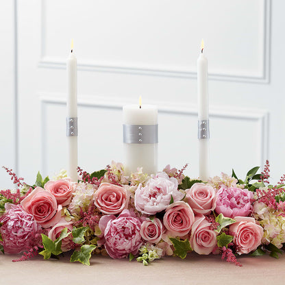 Worldwide Romance Unity Candle Arrangement –  Abell Flower Shop, Abernathy TX