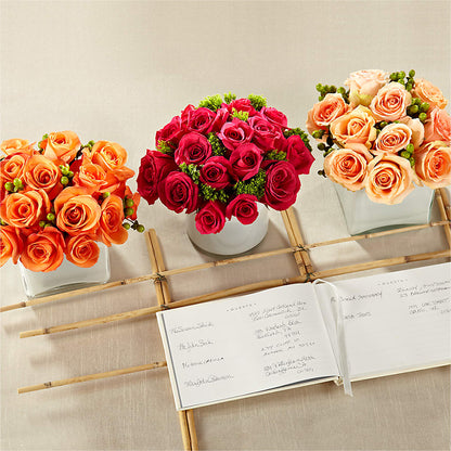 Dawn Rose Centerpiece –  Abell Flower Shop, Abernathy TX